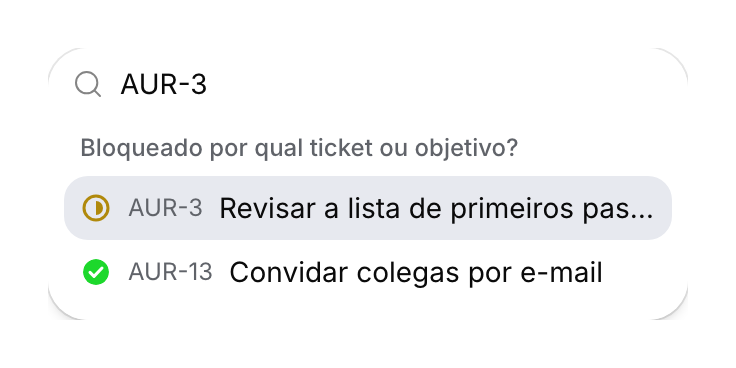 Busca de um ticket bloqueador pelo identificador.